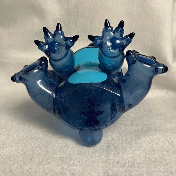 SOLD Lilo & STITCH Blue Clear Glitter Plastic Figure Disney Store Japan 9.5 in - Picture 10 of 13